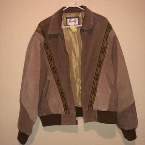 Scully Mens leather wear rodeo boar suede jacket